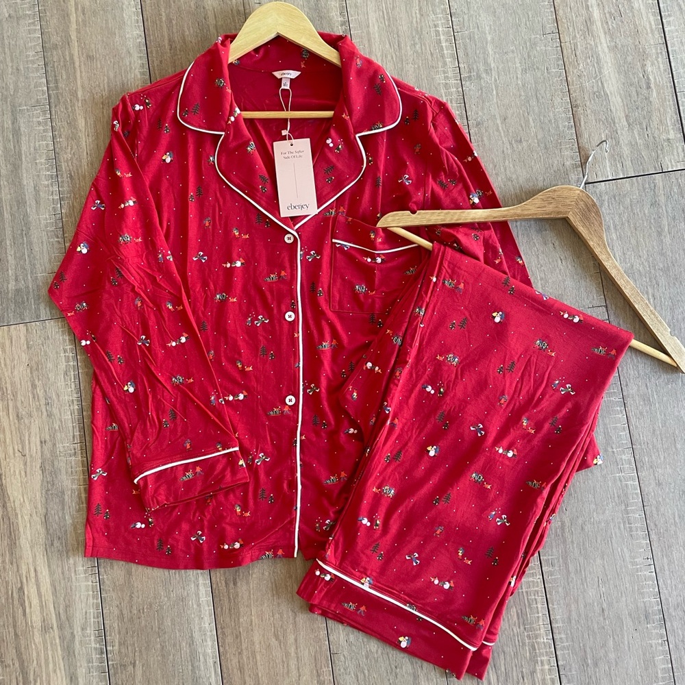 Eberjey Holiday Christmas Pajamas - Medium (sold out!) 🎄